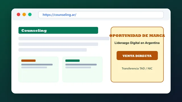 Modelo de aplicación comercial y proyectos digitales para counseling.ar